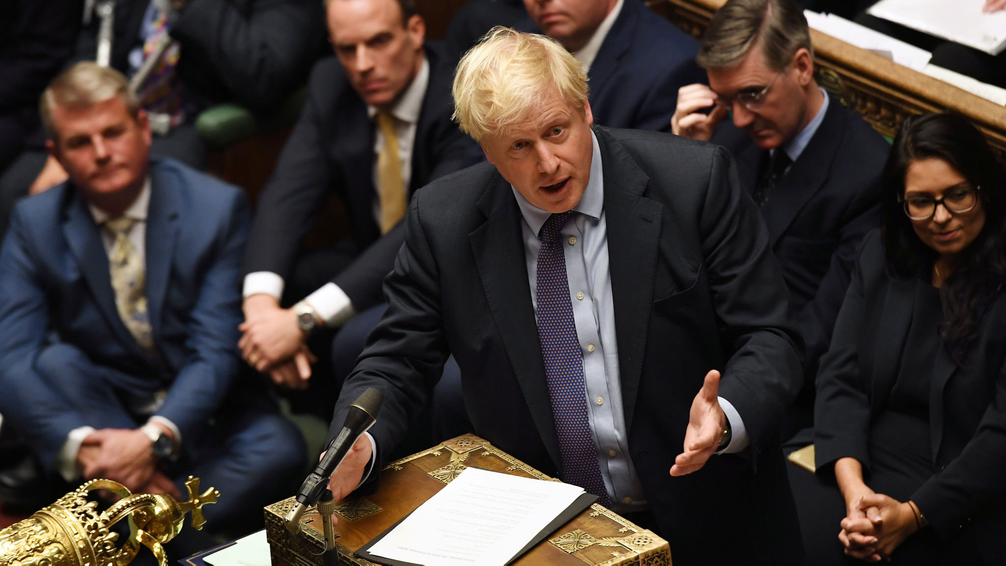 Britain's Prime Minister Boris Johnson is seen at the House of Commons in London, Britain October 22, 2019. ©UK Parliament/Jessica Taylor/Handout via REUTERS ATTENTION EDITORS - THIS IMAGE WAS PROVIDED BY A THIRD PARTY