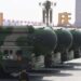 China's DF-41 nuclear-capable intercontinental ballistic missiles are seen during a military parade at Tiananmen Square in Beijing on October 1, 2019, to mark the 70th anniversary of the founding of the People's Republic of China. (Photo by GREG BAKER / AFP) (Photo by GREG BAKER/AFP via Getty Images)