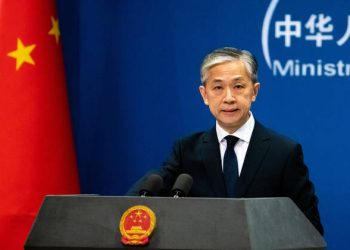 BEIJING, CHINA - JULY 20, 2020: China s new Foreign Ministry spokesperson Wang Wenbin gives a press conference. Artyom Ivanov/TASS PUBLICATIONxINxGERxAUTxONLY TS0E0A3E