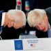 U.S. President Joe Biden and Britain's Prime Minister Boris Johnson arrive for a roundtable meeting during the G20 summit in Rome, Italy, October 30, 2021. REUTERS/Remo Casilli - RC29KQ95D3F1
