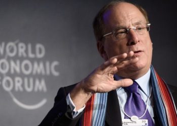 BlackRock Chair and CEO Laurence D. Fink attends a session at the World Economic Forum (WEF) annual meeting in Davos, on January 23, 2020. (Photo by FABRICE COFFRINI / AFP) (Photo by FABRICE COFFRINI/AFP via Getty Images)