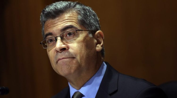 WASHINGTON, DC - JUNE 10: Health and Human Services (HHS) Secretary Xavier Becerra testifies during a Senate Finance Committee hearing on the FY2022 HHS Budget request on June 10, 2021 in Washington, DC. The HHS budget request is for $131.8 billion in discretionary spending and $1.5 trillion in mandatory spending. (Photo by Kevin Dietsch/Getty Images)