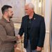 Mike Pence meets with Volodymyr Zelenskyy in Ukraine.